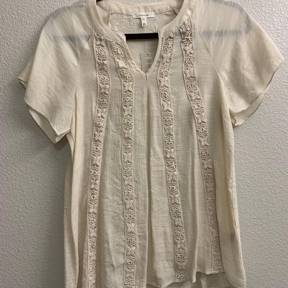 NWT Oatmeal top, size XS.